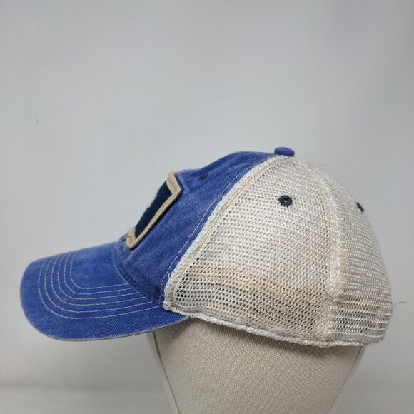 South Carolina Flag Snapback Mesh Back Trucker Hat Blue One Size Colorblock - Picture 3 of 9